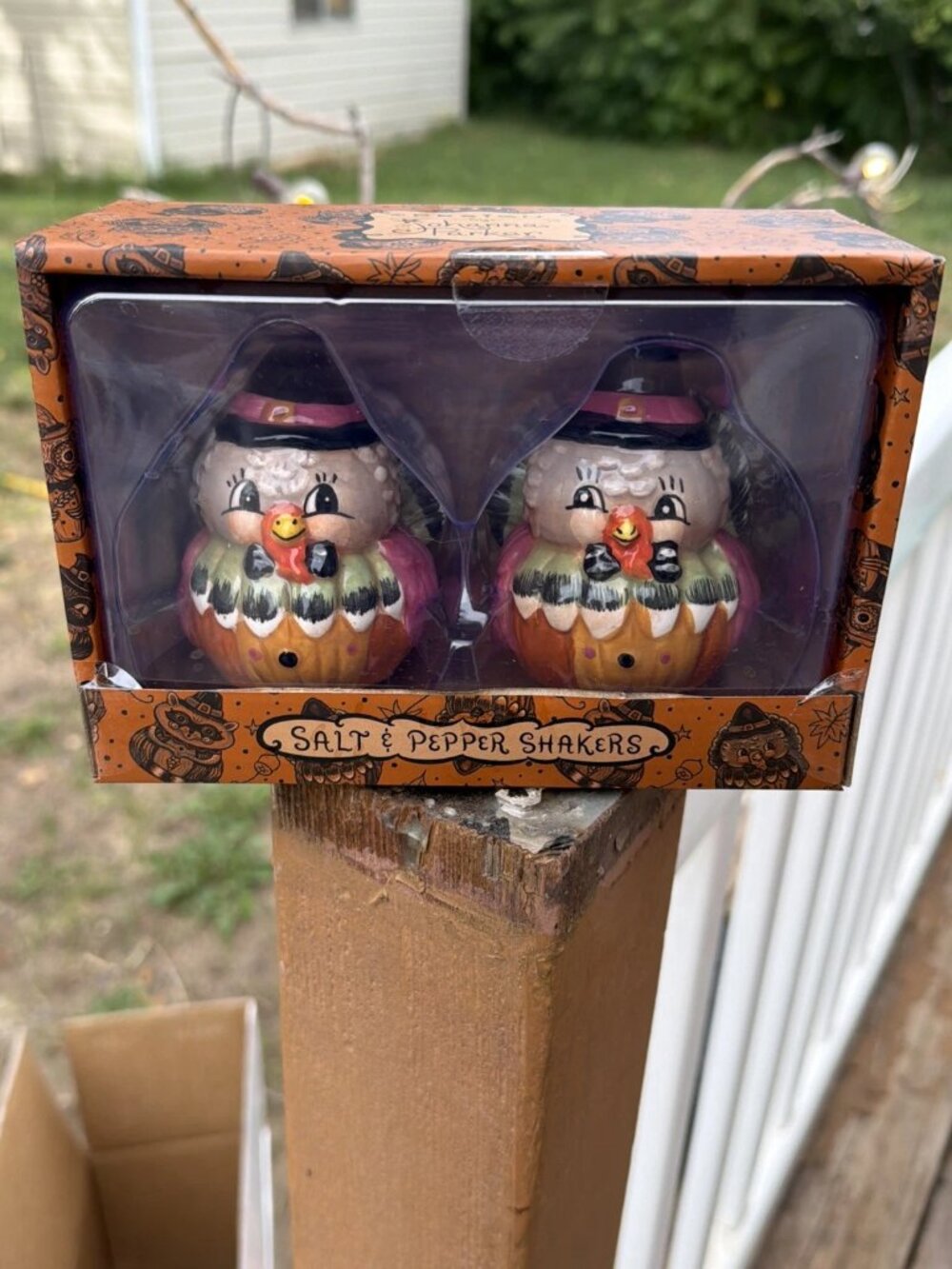 Johanna Parker Thanksgiving Turkey Salt & Pepper Shakers - NIB